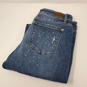 Judy Blue Women's Ripped Bleach Splatter Boyfriend Fit Size 13/31 JB82293LT